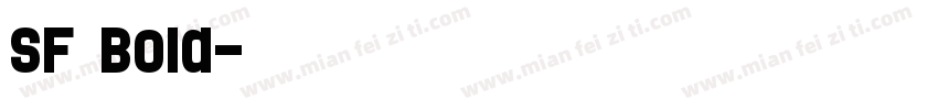 SF Bold字体转换